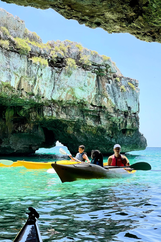 Leuca kayak tour + swimming + speleo-trek in cave - Who will enjoy this Leuca kayak trip most
