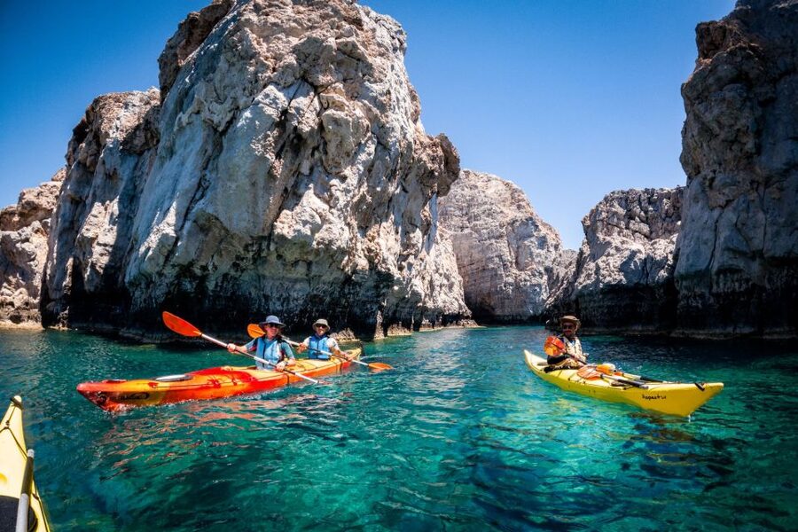 Lindos: Sea Kayaking & Acropolis of Lindos Tour with Lunch - Five hours along the Lindos coast
