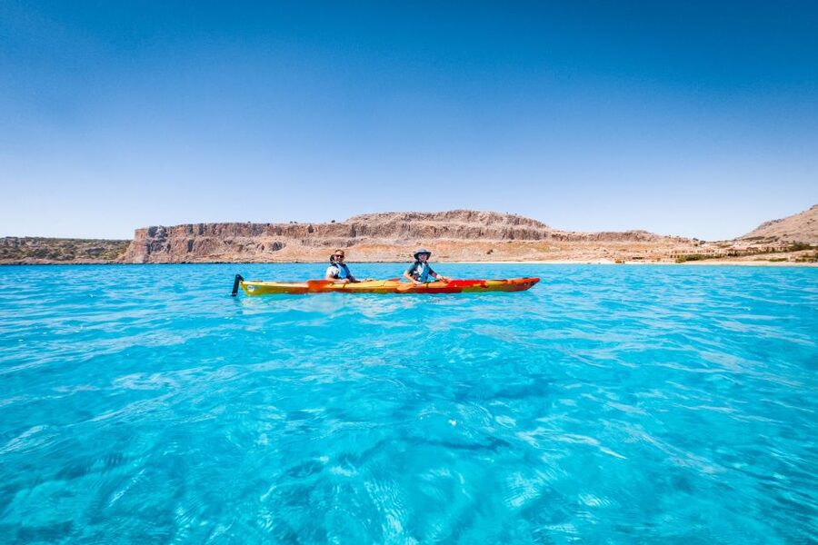 Lindos: Sea Kayaking & Acropolis of Lindos Tour with Lunch - Snorkeling at Navarone Bay