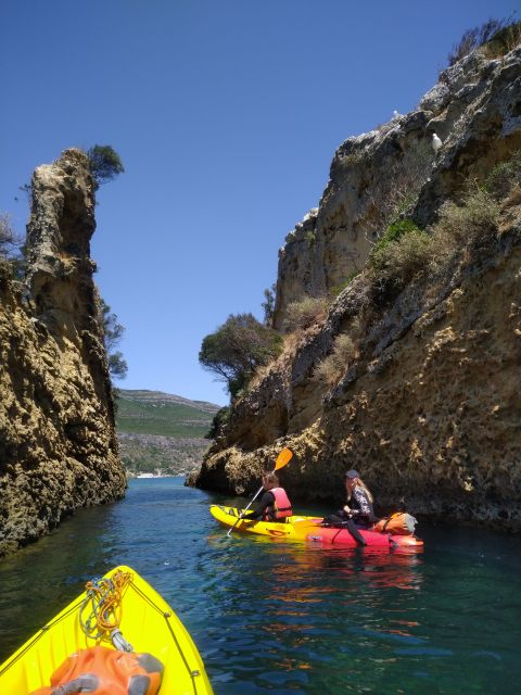 Lisbon: Arrábida Kayak and Coasteering Adventure Tour - Snorkeling near Anicha Island