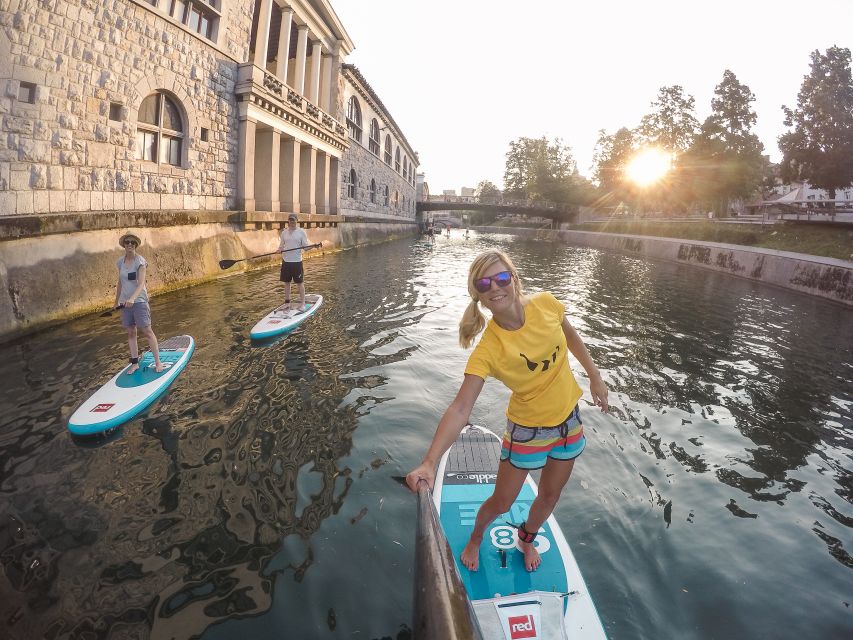 Ljubljana: Stand-Up Paddle Boarding Tour - Seeing Triple Bridge and Prešeren Square from the water