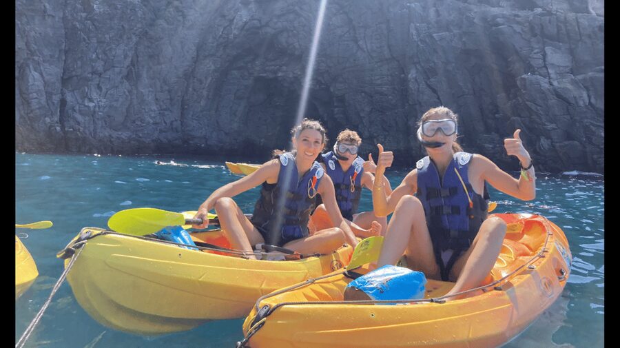 Los Cristianos: Kayak & Snorkel Tour with turtles and photos included - The return paddle to Los Cristianos