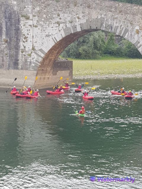 Lucca: kayak nel torrente Lima - The Ponte della Maddalena stop