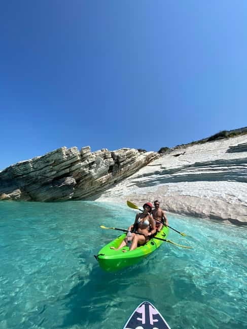 Lukova - Kroreza secret beaches and caves: Kayak & SUP Tour - Learning the basics before the 8-kilometer route