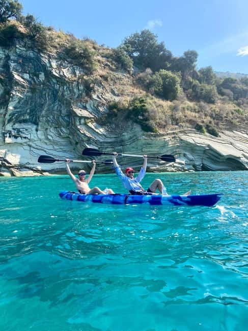 Lukova - Kroreza secret beaches and caves: Kayak & SUP Tour - Reaching Krorëza Beach by sea