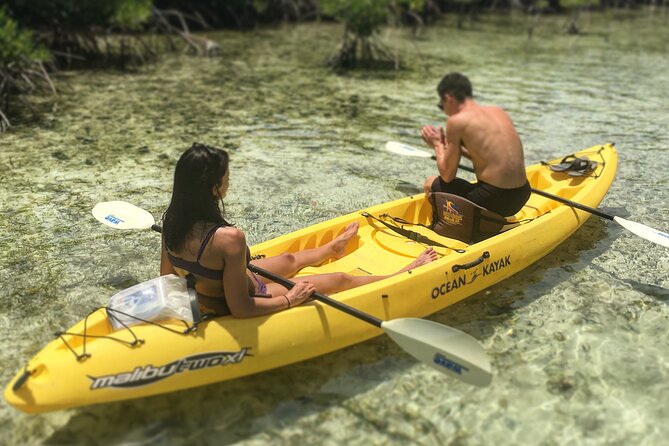 Magic Mangrove Paddle in Beef Island Lagoon - Paddling into the protected side of the lagoon