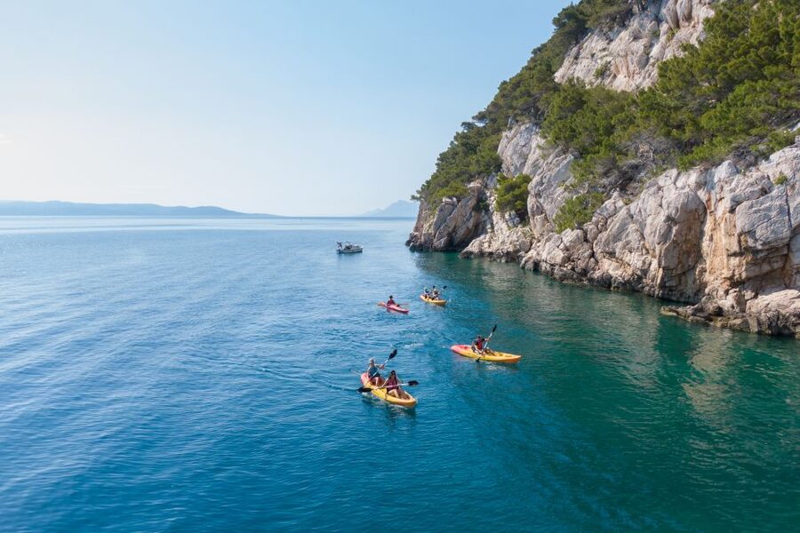 Makarska: Guided Sea Kayaking Tour with Snorkeling Stop - Around St. Peter and Osejava