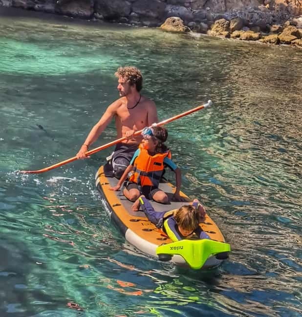 Mallorca: Private Watersports Boat. LUNCH Drinks SUP, Tubing - Key points at a glance