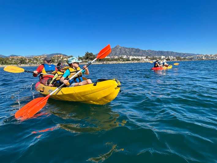 Marbella: Guided Kayak Tour in Puerto Banús - Family suitability and the practical limits