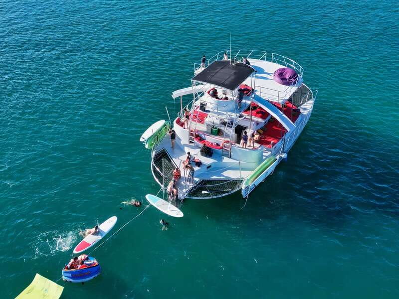 Marietas Islands Boat Tour: Snorkel, Kayak, Playa Nopalera - Kayaks, paddleboards, float mats, and the waterslide