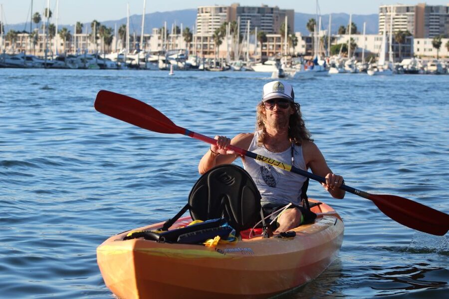 Marina Del Rey: Kayak and Paddleboard Tour with Sea Lions - Paddling toward the main channel