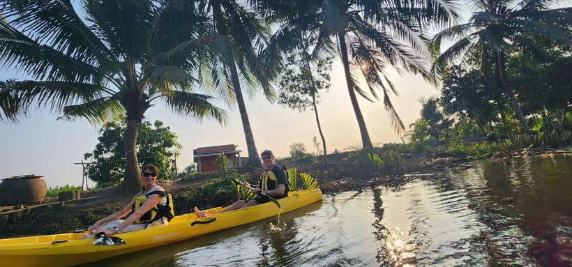 Mekong Delta Nature Private Day Trip: Bicycle-Kayak-Cano... - Kayaking through the coconut-water forest