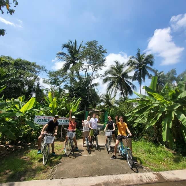 Mekong Delta Nature Private Day Trip: Bicycle-Kayak-Cano... - Cycling through rice fields to Xom Trau Pagoda