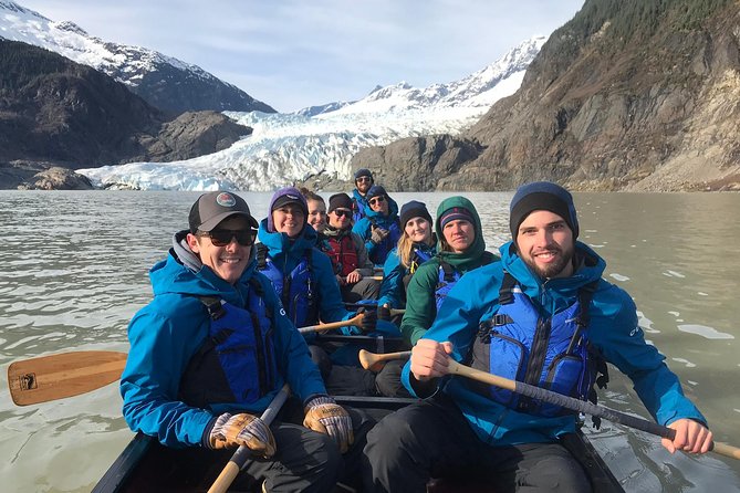 Mendenhall Glacier Lake Canoe Tour - Reaching the glacier and Nugget Falls views