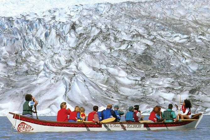 Mendenhall Lake Canoe Adventure - Crossing the lake toward Mendenhall Glacier