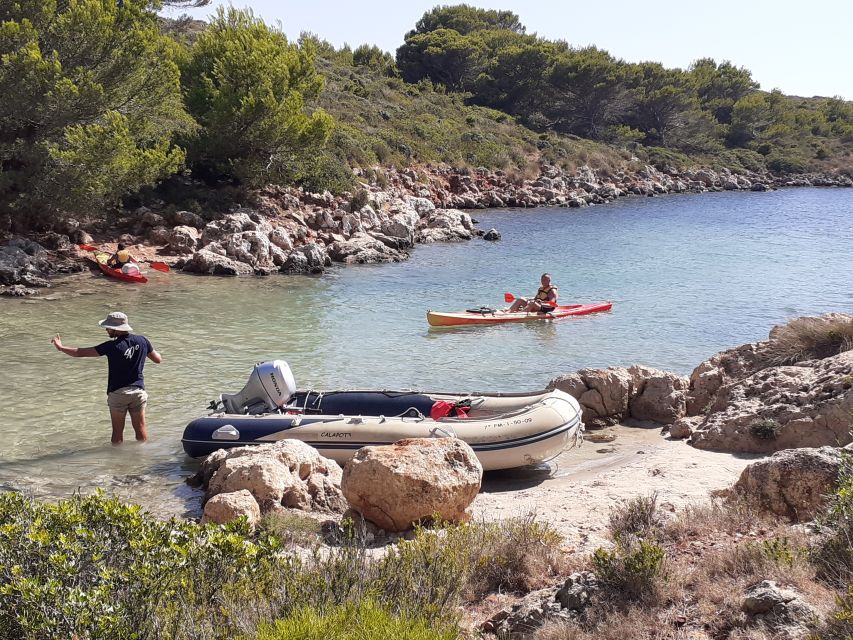 Menorca: Half-Day Kayak Excursion in Fornells - Quiet kayaks and the snorkeling stop