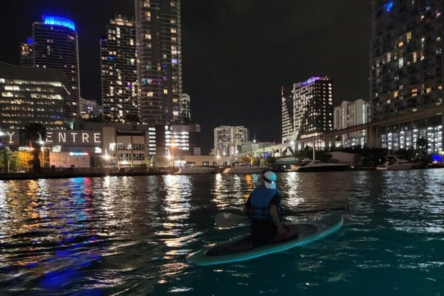 Miami: City Lights SUP or Kayak Night Tour - Paddling through Downtown Miami at night