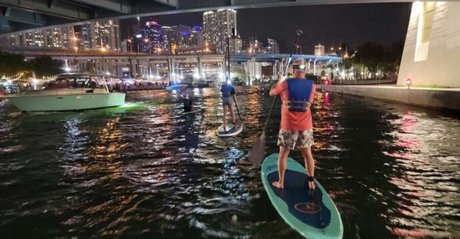Miami: City Lights SUP or Kayak Night Tour - Drinks, conversation, and the social side