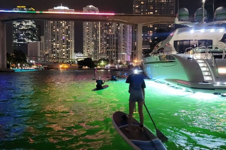 Miami: City Lights SUP or Kayak Night Tour - What $89 gets you
