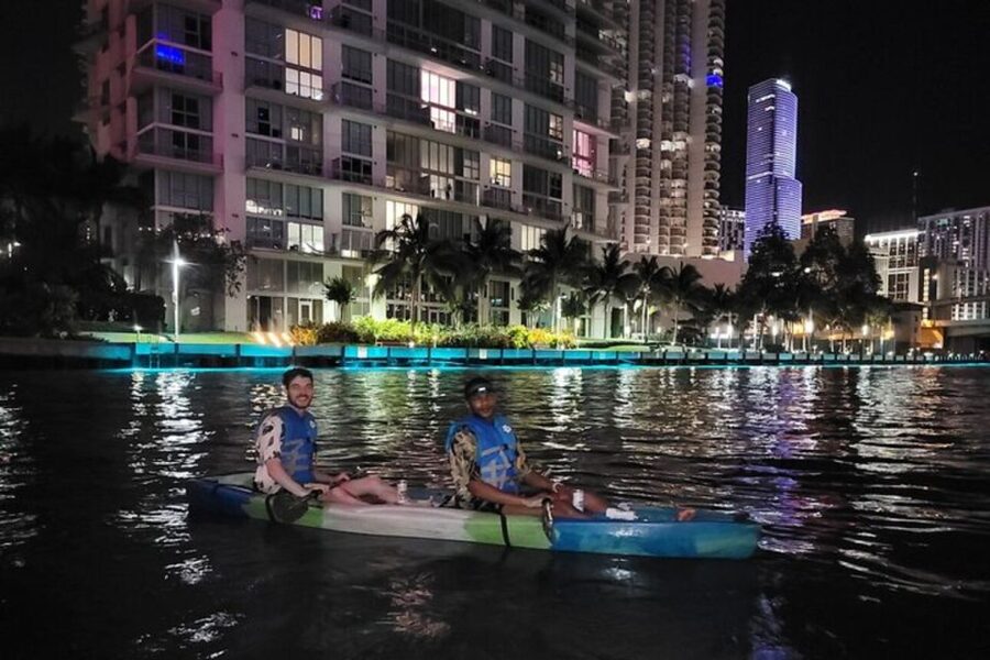 Miami: City Lights SUP or Kayak Night Tour - Meeting beneath I-95 and getting ready