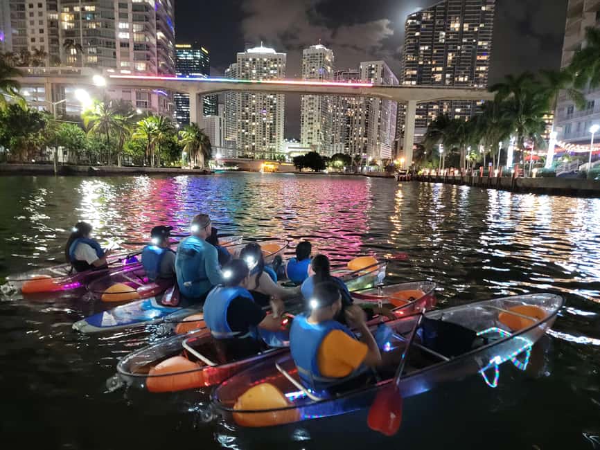 Miami: Guided LED-Lit Kayak Night Tour - Meeting beneath I-95 at Lot 17