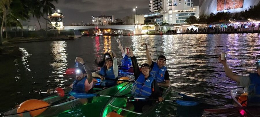 Miami: Guided LED-Lit Kayak Night Tour - Booking and cancellation details to check