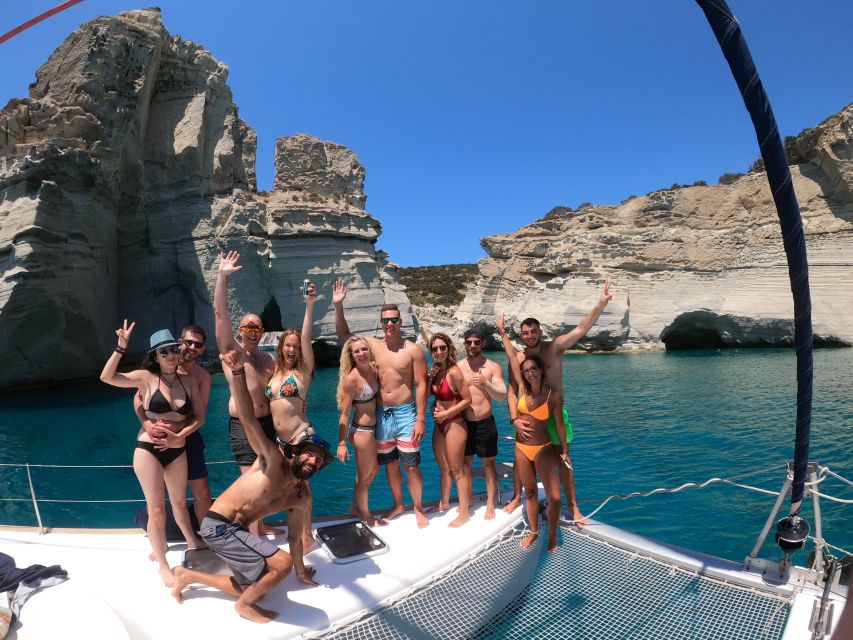 Milos: Full-Day Catamaran Cruise with Paddle Board - Key points at a glance