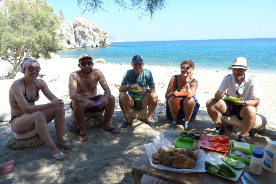 Milos: Guided Kayaking Trip with Snorkelling & Lunch - Lunch and two hours at a quiet beach
