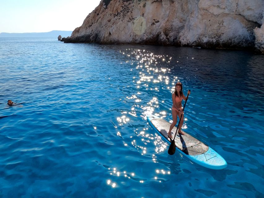Milos: Milos and Polyaigos Snorkeling and SUP Cruise - The return past Klima and Arkoudes