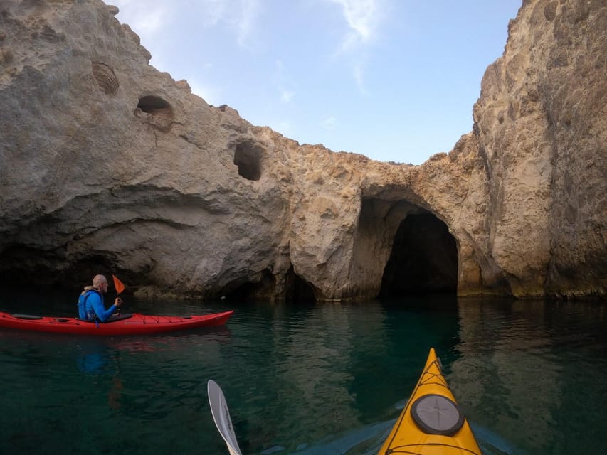Milos: Romantic Semi Private Sunset Kayaking Tours - Equipment, water, and the useful extras