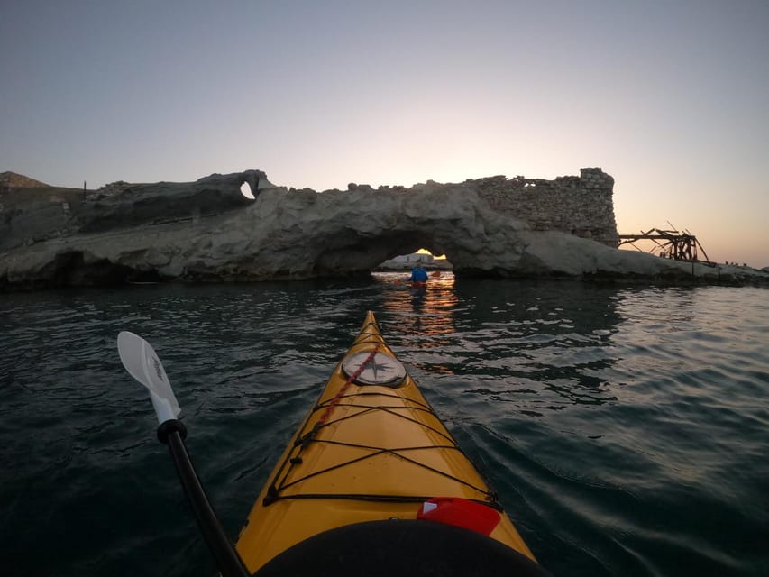 Milos: Romantic Semi Private Sunset Kayaking Tours - Who should book this Milos kayak tour?