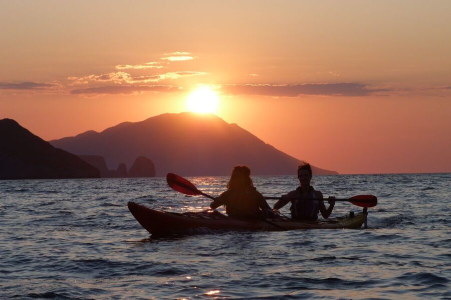 Milos: Sea Kayaking Trip at Sunset with Snack - The Paddle Toward Klima