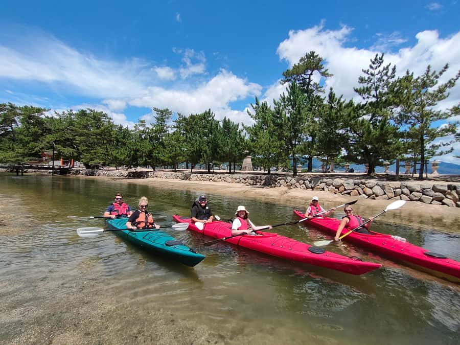 Miyajima World Heritage Torii Kayak Tour - Meeting at the small beach near Miyajima Pier