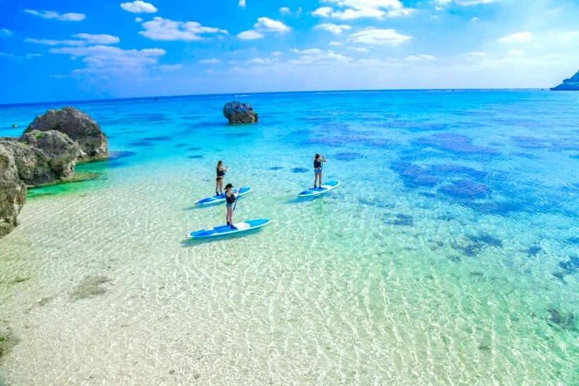 Miyako island: SUP or Canoe at Stunning Blue Beach - Paddling into Miyakojima’s clear water