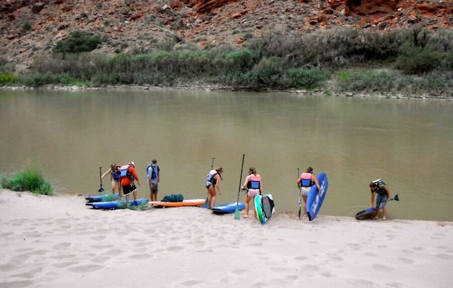 Moab: Stand-Up Paddleboard with small rapids on Colorado - Four wave sets and playful river features