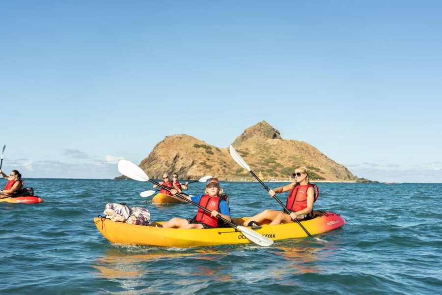 Mokulua Islands Self-Guided Kayak Adventure - Paddling from Kailua Beach to Moku Nui