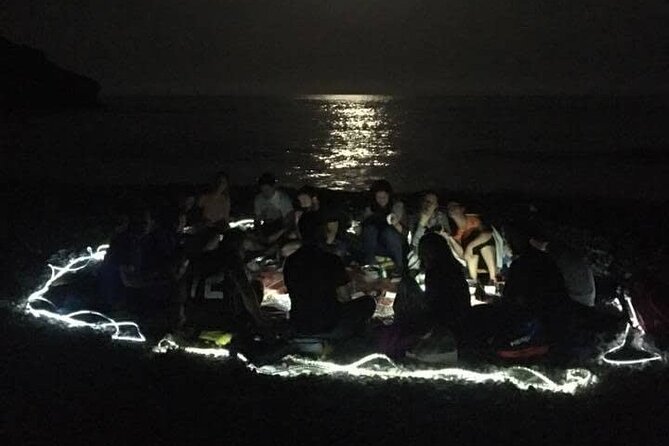 Moonlight Kayak with Dinner Included - Dinner on a quiet beach