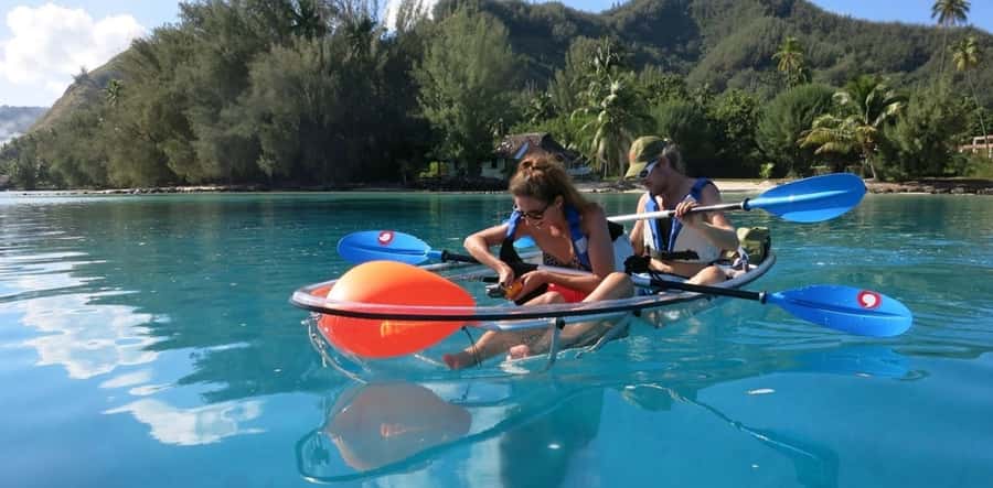 Moorea: Hauru Lagoon 3-hour Guided Kayak Tour with Snack - Starting at Tiahura Public Beach