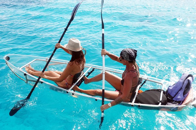 Moorea Lagoon Tour by Transparent Kayak - A clear kayak over Moorea’s coral gardens