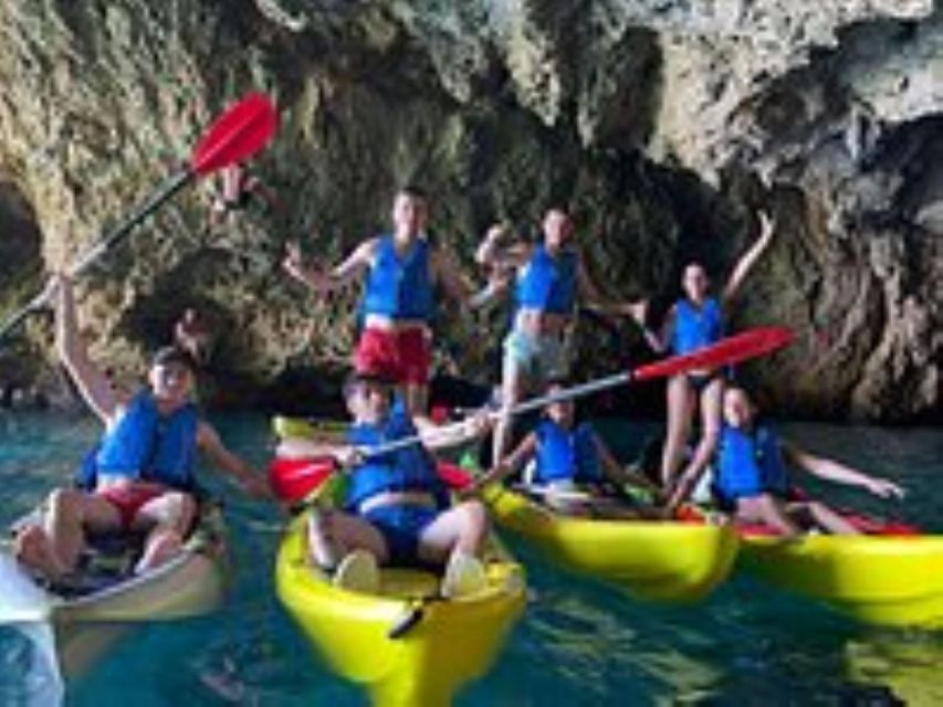Moraig: Kayak Excursion to Moraig & Cave peces-testos - Timing, language, and cancellation flexibility