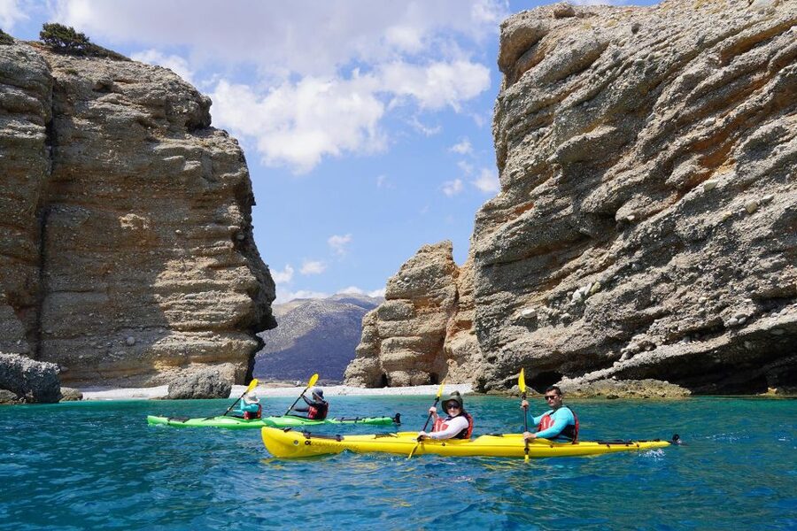 Naxos: Moutsouna Caves Sea Kayak Tour, Snorkeling & Picnic - Your first hour: briefing, equipment, and easy paddling