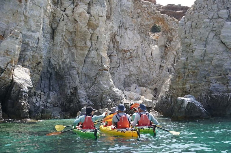 Naxos: Rina Cave Sea Kayak Tour with Snorkeling and Picnic - Timing, transport, and small practical matters