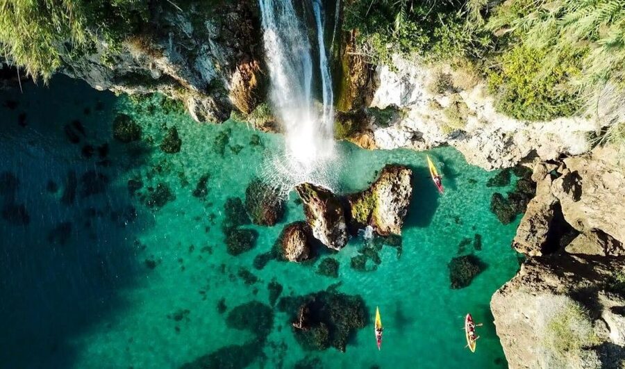 Nerja: Guided Kayak Tour Nerja Cliffs and Maro Waterfall - Cascada de Maro and the swimming stop