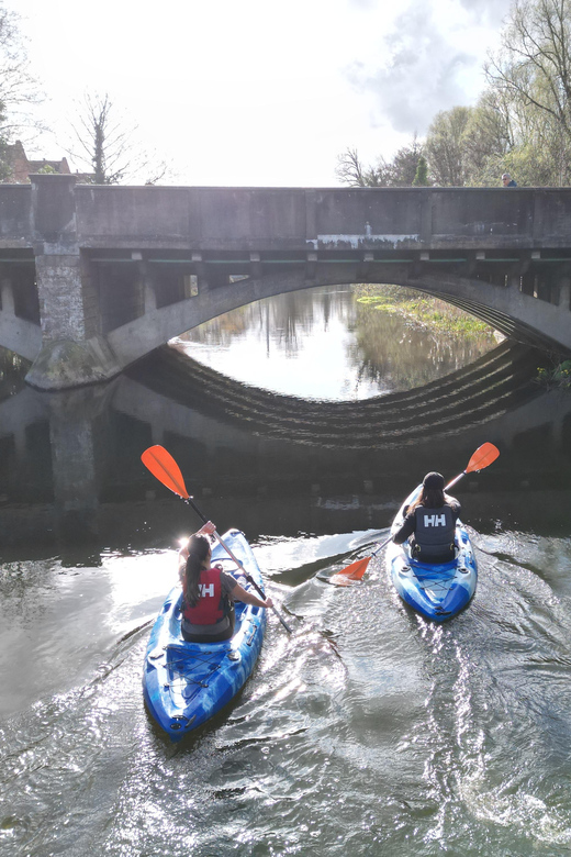Norwich: Kayak down the Norfolk Broads - Getting ready with a two-person kayak