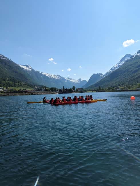 Olden: Fjord Kayaking + Drysuit & Safety Boat - Two Hours on the Water in a Tandem Kayak