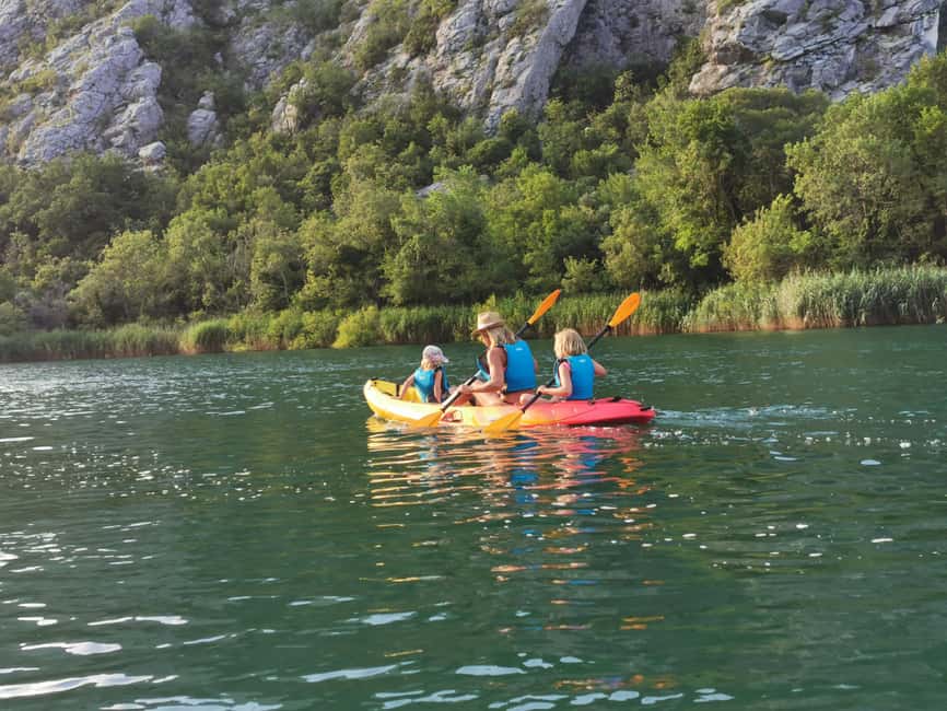 Omiš/Split: 4h Kayaking in Cetina Protected Nature Park Area - A four-hour rental, not a guided sightseeing cruise