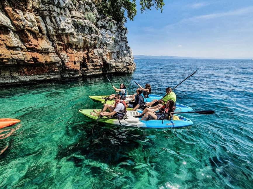 Opatija: Cliffs and caves kayak adventure - Starting at Slatina Beach