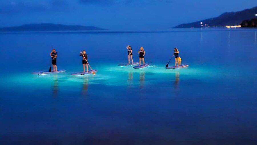 Opatija: Guided SUP Paddleboarding Adventure at Night - What the evening mood is really like