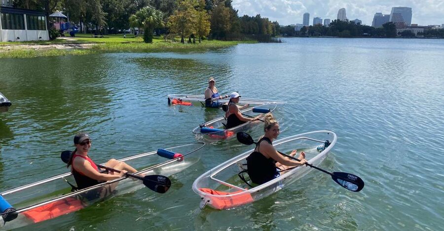 Orlando: Clear Kayak and Paddleboard 2-Hour Rental - Following Three Lakes Without Getting Lost
