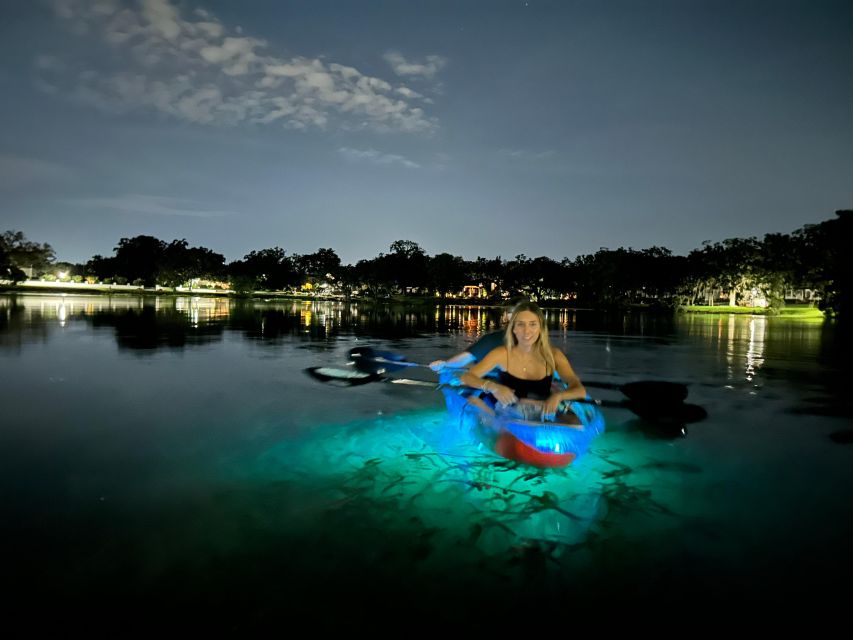 Orlando: LED Night Glow Clear Kayak or Paddleboard Tour - What the two-hour route feels like